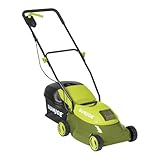 Sun Joe Cordless Lawn Mower, 28V Brushless Motor, 14' Electric Walk Behind Grass Cutter with Safety Key, 10.6 Gal Grass Catcher, MJ401C-XR