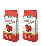 Espoma Organic Tomato-Tone 3-4-6 with 8% Calcium. Organic Fertilizer for All Types of Tomatoes and Vegetables. Promotes Flower and Fruit Production. 4 lb. Bag - Pack of 2