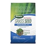 Scotts Turf Builder Grass Seed Sun & Shade Mix with Fertilizer and Soil Improver, Thrives in Many Conditions, 16 lbs.