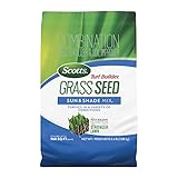 Scotts Turf Builder Grass Seed Sun & Shade Mix with Fertilizer and Soil Improver, Thrives in Many Conditions, 2.4 lbs.