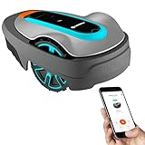 GARDENA 15001-41 SILENO City - Automatic Robotic Lawn Mower, with Bluetooth app and Boundary Wire, one of The quietest in its Class, for lawns up to 2700 Sq Ft, Made in Europe, Grey