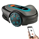 Gardena 15201-20 SILENO Minimo - Automatic Robotic Lawn Mower, with Bluetooth app and Boundary Wire, The quietest in its Class, for lawns up to 2700 Sq Ft, Made in Europe, Grey