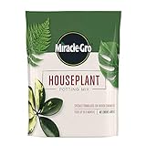 Miracle-Gro Houseplant Potting Mix: Fertilized, Perlite Soil for Indoor Gardening, Designed to Be Less Prone to Gnats, 4 qt.