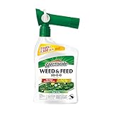 Spectracide Weed and Feed 20-0-0 32 Ounces, with QuickFlip Hose-End Sprayer, 2-3 Packs