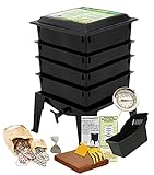 Worm Factory 360 Black US Made Composting System for Recycling Food Waste at Home