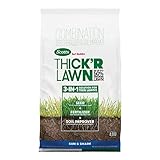 Scotts Turf Builder THICK'R LAWN Grass Seed, Fertilizer, and Soil Improver for Sun & Shade, 4,000 sq. ft., 40 lbs.