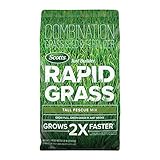 Scotts Turf Builder Rapid Grass Tall Fescue Mix, Combination Seed and Fertilizer, Grows Green Grass in Just Weeks, 5.6 lbs.