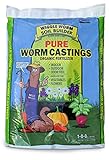 Worm Castings Organic Fertilizer, Wiggle Worm Soil Builder, 15-Pounds, (Package May Vary)