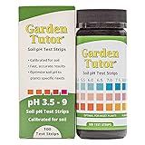 Garden Tutor Soil pH Test Kit (3.5-9 Range) | 100 Soil pH Test Strips
