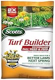Scotts Turf Builder WinterGuard Fall Weed & Feed3, Weed Killer Plus Fall Fertilizer, 4,000 sq. ft, 11.43 lbs.
