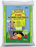 Wiggle Worm 100% Pure Organic Worm Castings 15 Pounds - Organic Fertilizer for Houseplants, Vegetables, and More – OMRI-Listed Earthworm Castings to Help Improve Soil Fertility and Aeration